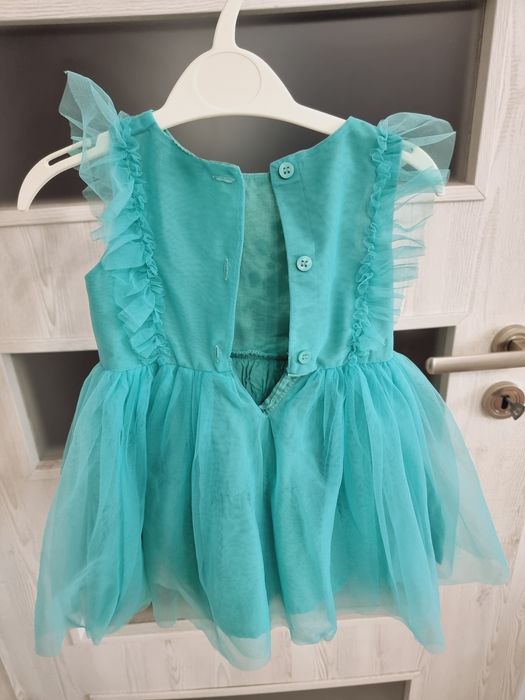 Rochita bebe next 74 cm, 6-9luni , verde turcuaz
