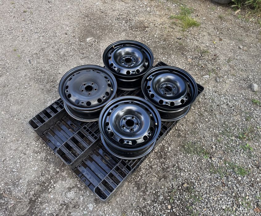 4бр.НОВИ ЖЕЛЕЗНИ ДЖАНТИ 15цола 5x100 за Skoda,Vw,Seat