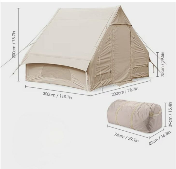 Надувная палатка 3 на 2