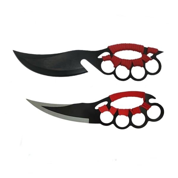 Set doua cutite de vanatoare, Cobra Red, negru, husa inclusa