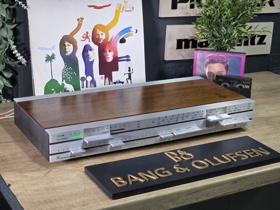 Receiver BANG & OLUFSEN beomaster 901, B&O  vintage reteo amplituner hifi stereo, lemn nuc