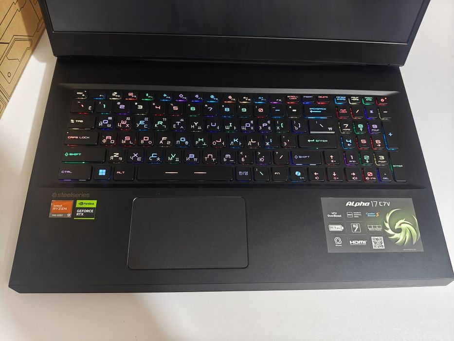MSI Alpha 17 RTX 4070 + Ryzen 9 7945HX 2k 240Hz 16/1Tb