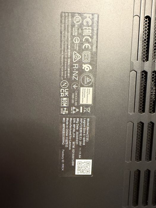 Лаптоп Lenovo Legion Slim 5 16IRH8
