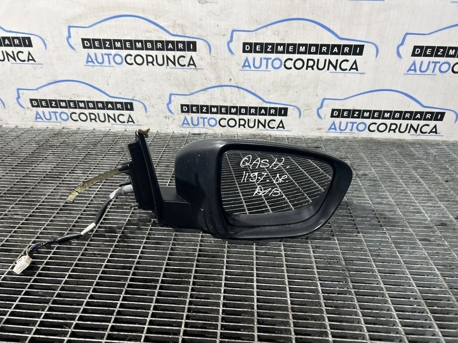 Oglinda dreapta Nissan Qashqai J11 2013 - 2017 4 Usi NEGRU (1197) Rabatabile