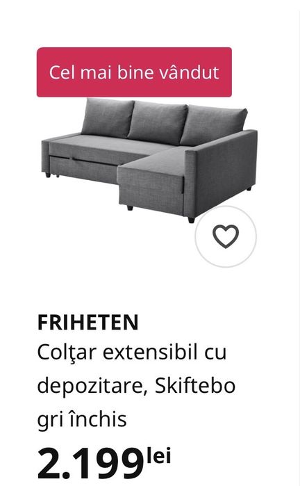 Vand coltar Ikea