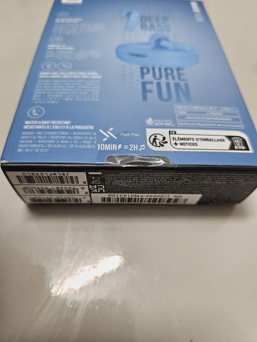 Casti audio wireless JBL Wave Flex, True wireless, Deep Bass, sigilate