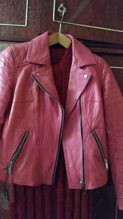 Кожаная куртка косуха.Новая. Англия"River Island"