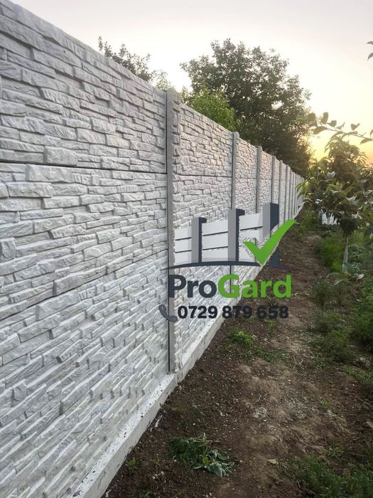Gard din placi si Garduri de beton