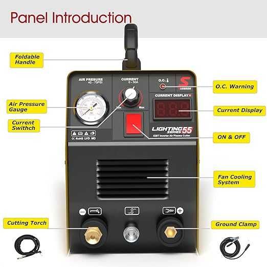 Stație de sudură cu plasmă SUSEMSE cu invertor IGBT 55 A Plasma CUT55