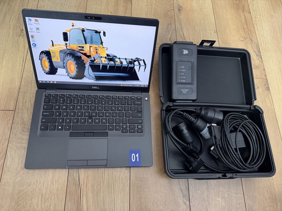 Tester/Diagnoza dedicata JCB cu laptop Dell 5400 cu softurile instalate