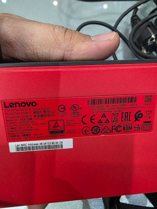 Dock станция ThinkPad USB-C Dock Gen 2 (40AS)