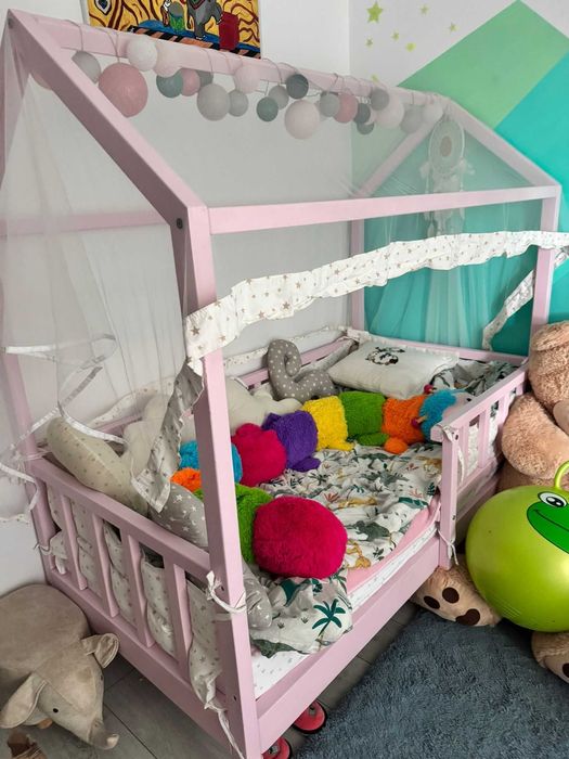 Pat Casuta Montesori + Saltea + Accesorii