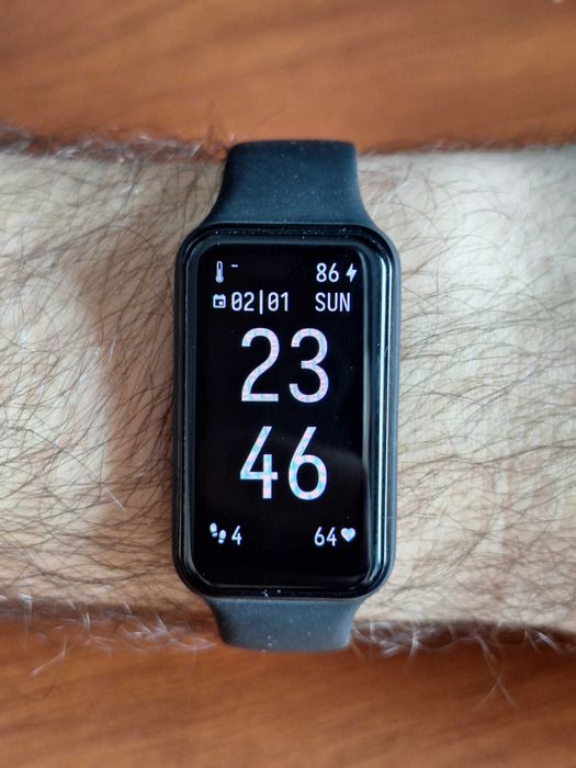 Bratara fitness Amazfit Band 7, Neagra