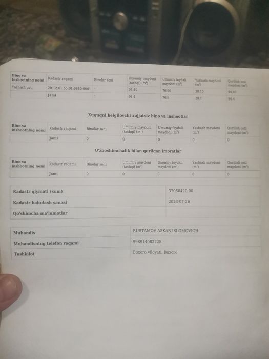 Продаётся Участок в городе Бухаре