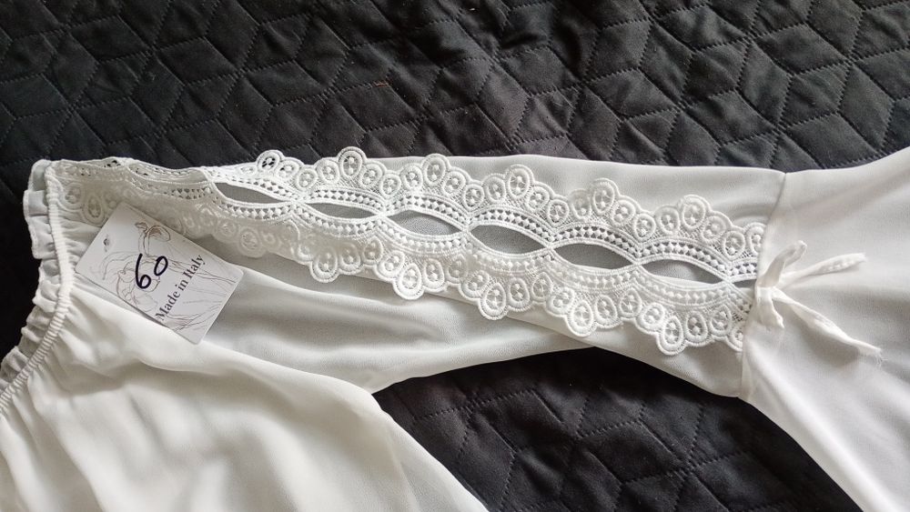 Bluza damă albă, elegantă, nouă cu etichetă