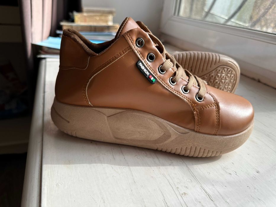 Ботинки утепленные флиссом,