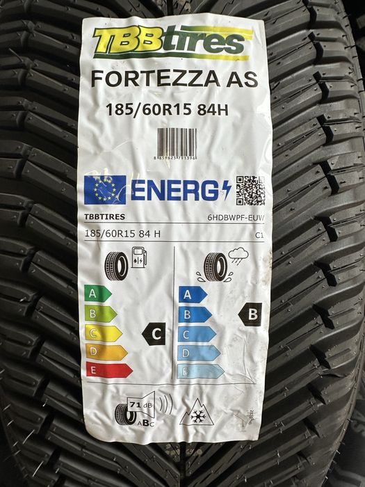Нови всесезонни гуми TBB TIRES FORTEZZA AS 185/60R15 84H 1856015
