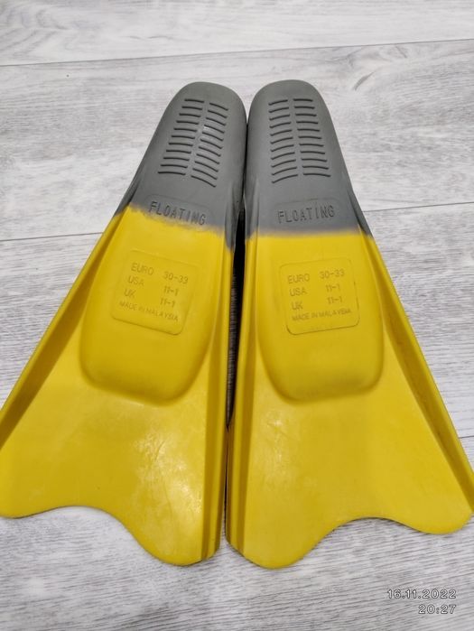Ласты Mad Wave Pool Colour Long 30-33 желтый