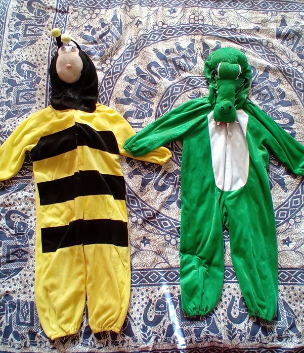 Костюм за карнавал и маскиране крокодил и пчела