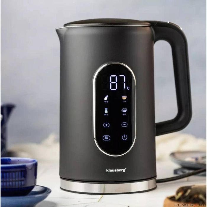 Fierbator electric, fabricat din otel inoxidabil, panou LED,