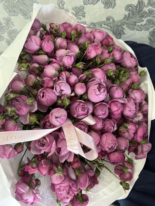 Букет цветы, кустовые розы