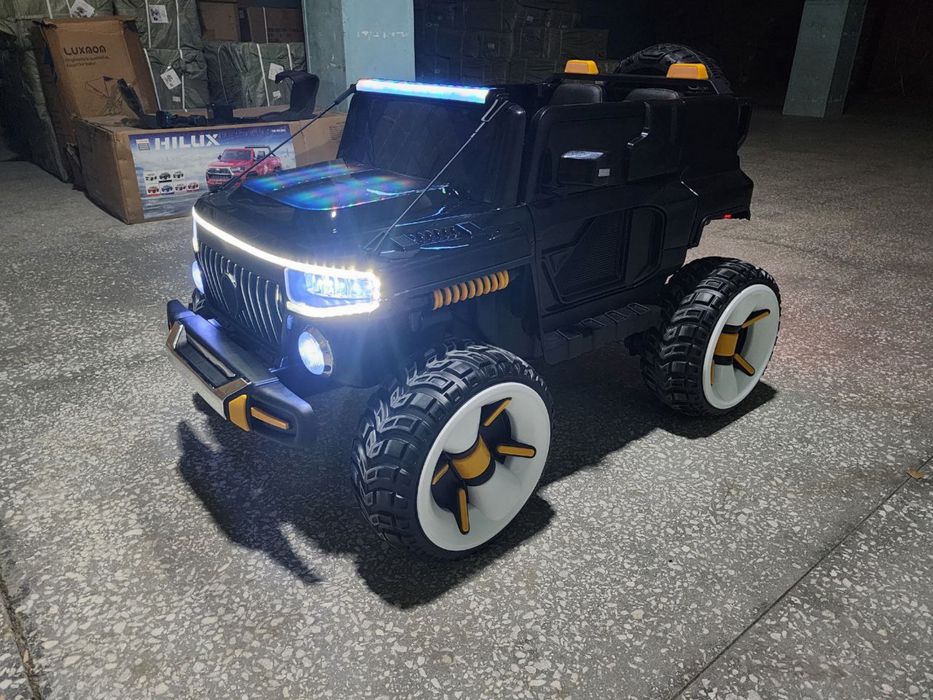 НОВИНКА! |Детская машина Джип дрифтить с блутузом| двухместный |