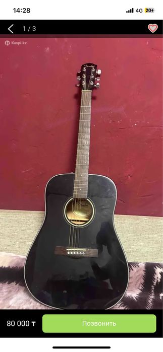 Срочно!! Гитара fender CD 60 bk