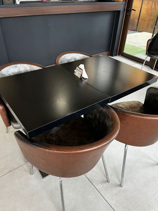 Mobilier HORECA – 16 fotolii din piele + 10 mese | Restaurant, Cafenea, Bar !PREȚURI SPECIALE LA LOT!