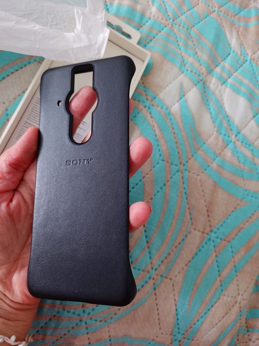 Sony Xperia PRO-I естествена кожа калъф