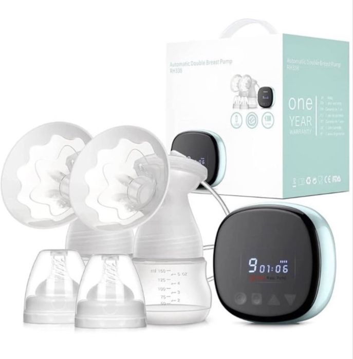 Pompa de san dubla + cadou biberon sticla Dr. Brown