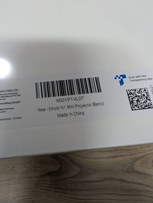 SIGILAT - Videoproiector Portabil Emotn N1 - 1080P Full HD - ALB