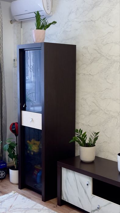 Стильная тумба под ТВ и стенка