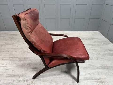 Датско кресло естествена кожа Stouby Д1124-Д