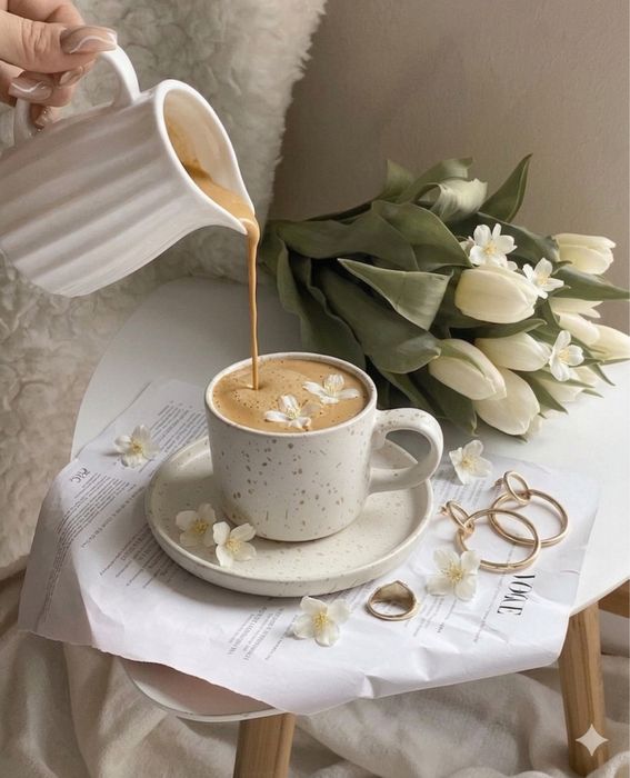 Та Самая Эстетичная Кружка с Блюдцем! Кофейная Пара как в Pinterest