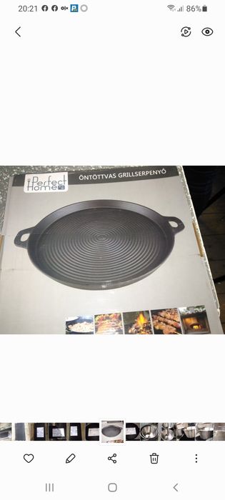 Grill fontă/placă fontă 33 cm,Promo 89 lei
