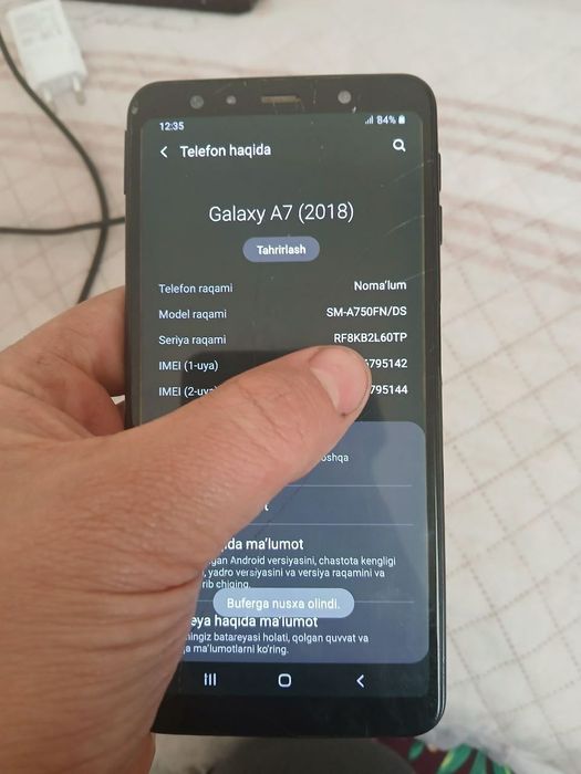 Samsung a7 sotiladi 64 xotira