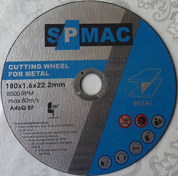 Круг отрезной 180x1.6x22.2