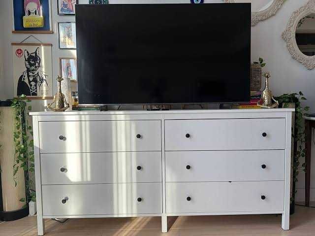 Comodă IKEA KOPPANG albă, 3 sertare, stare foarte bună