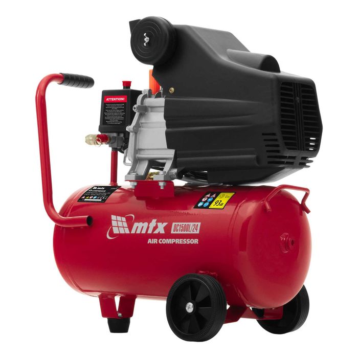Компресор въздушен, DC1500L/24, 1.5 кВт, 24 л, 210 л/мин// MTX - 580177