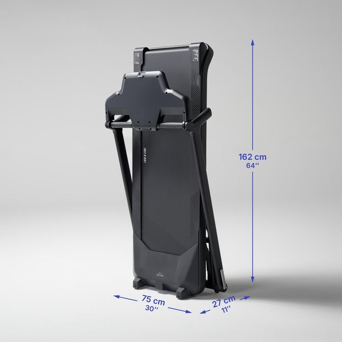 Bandă de alergat pliabilă 16 kmph RUN500 + centura cardio piept