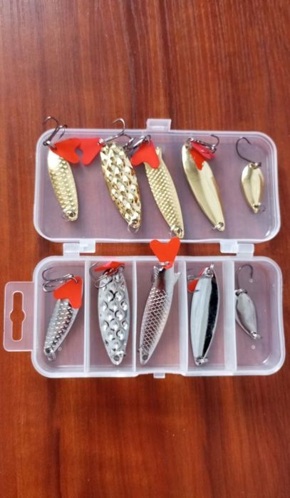 Набор блесен, рыбалка.