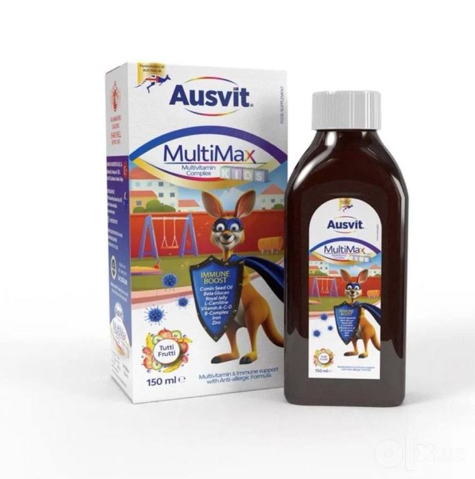 Ausvit Multimax Kids multivitamin 150ml, Мультивитамин 160.000