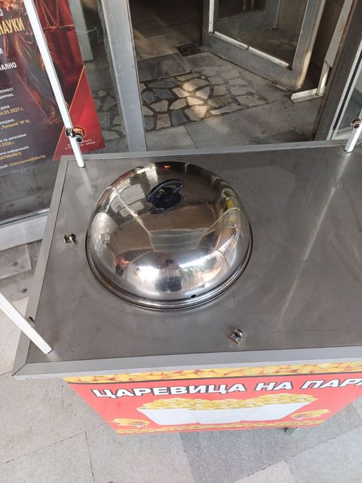 Количка за царевица с подарък, газова бутилка!!!
