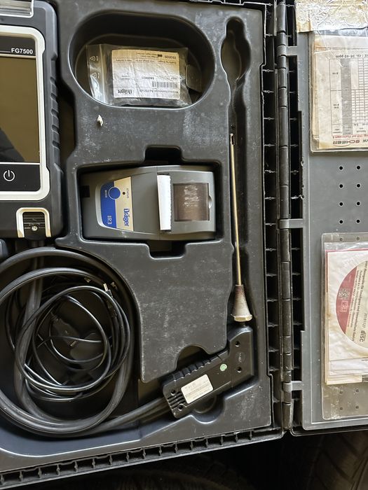 Drager FG7500 analizor gaze arse centrala termica cazane lemn TESTO