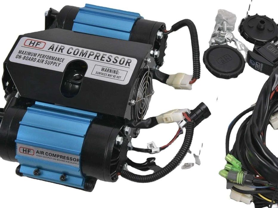 Compresor HF cu doua motoare 12V pentru diferentiali blocabili