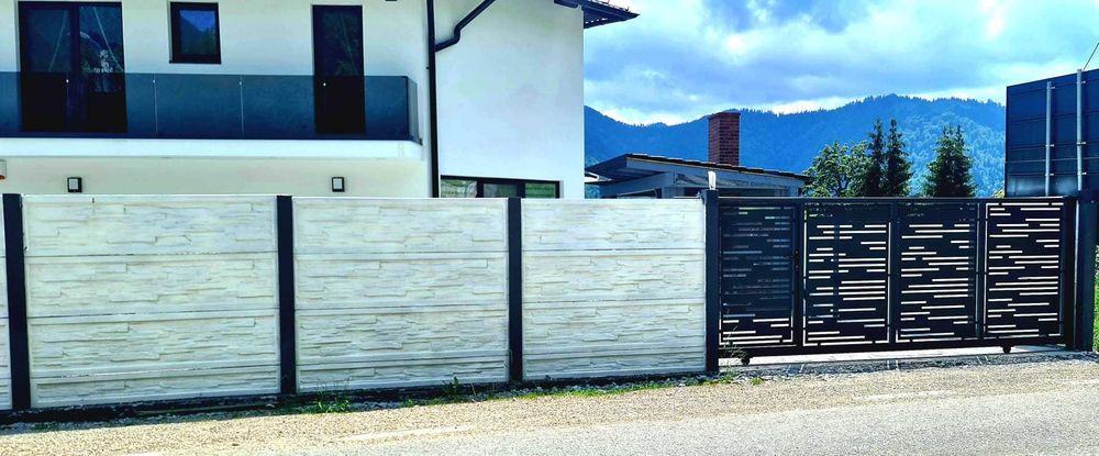 Placi de gard  si Stalpi spalieri , pari din beton pentru imprejmuiri