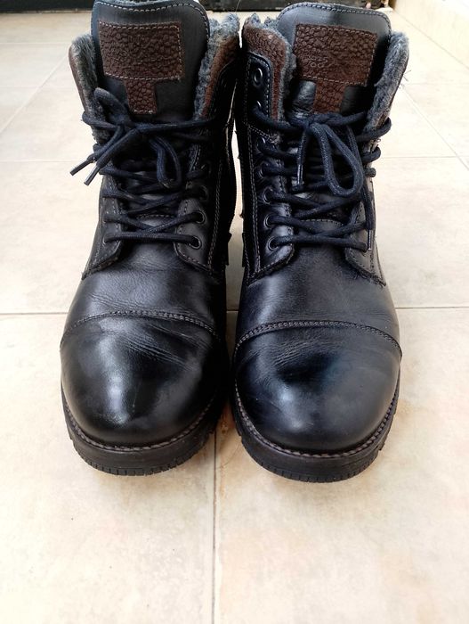 Мъжки боти от естествена кожа