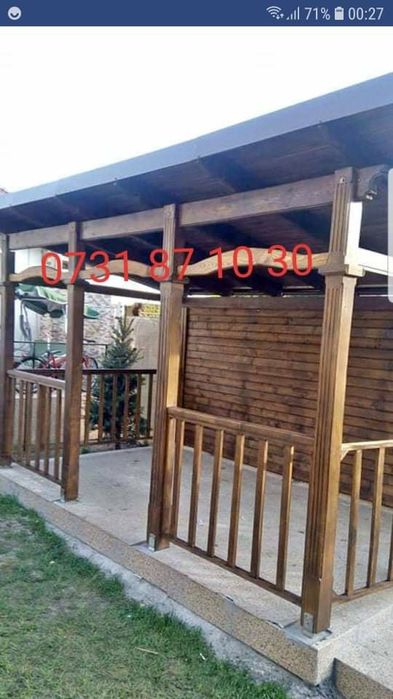 Casuta  de vacanță pergole la dimesiune dorită det la tel pe whatsapp