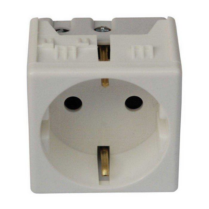 Priza Schuko Gewiss system alb.