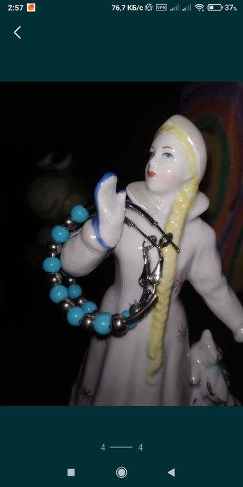 Серьги кольца, новые